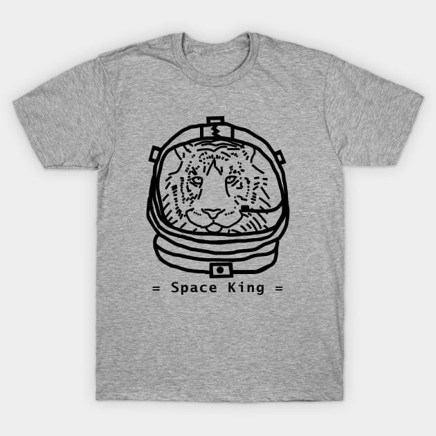 Portrait of a Space Tiger Astronaut Sci Fi T-Shirt by ellenhenryart